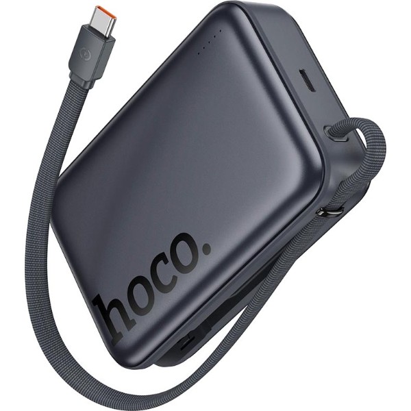 Фото - Батарея мобильная HOCO Q44A Origen Dual PD45W Magnetic с кабелем Type-C 20000 mAh Metal Gray (715653)